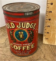 Old Judge coffee can
