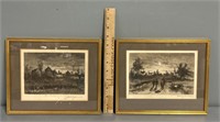 2 Margaret Taylor Etchings Fine Art Prints