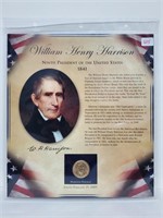 2009 Harrison Presidential $1 & Postal Comm