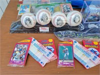 Assorted Baseball Cards, Baseballs & More