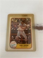 Kirk Gibson Rookie Card 1981 Fleer