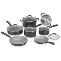 $119 Cuisinart 11 Pc Aluminum Ceramic Cookware