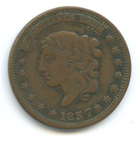 1837 Hard Times Token - In Catalog is Bushell