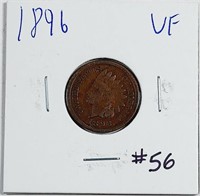 1896  Indian Head Cent   VF
