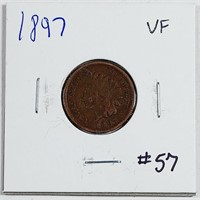 1897  Indian Head Cent   VF