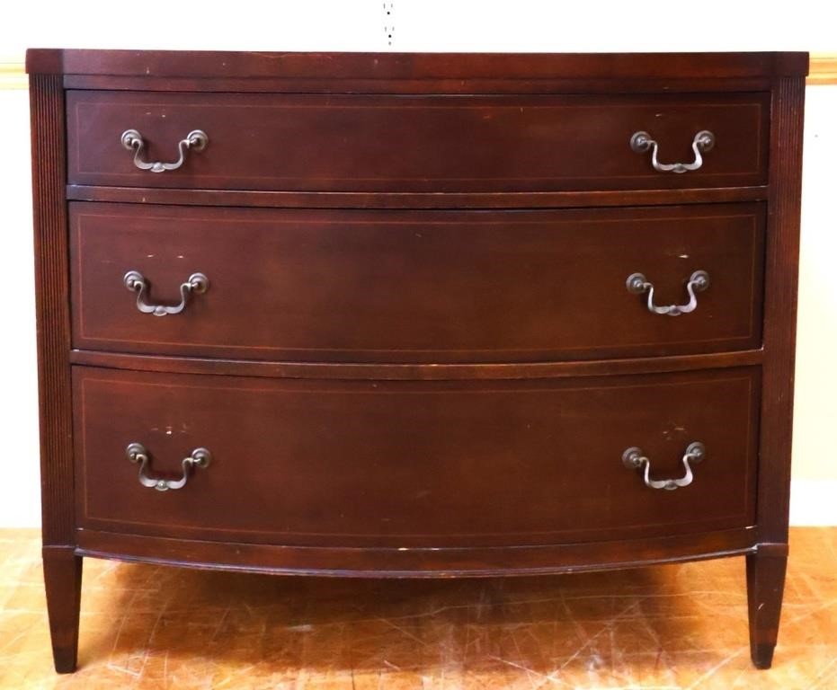 Vintage mahogany 3 drawer dresser