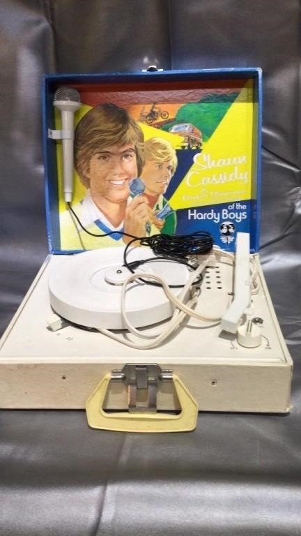Shaun Cassidy Record Player And Microphone