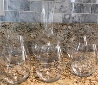 L - DECANTER & STEMLESS GLASSES SET (K1)