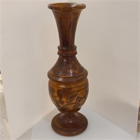 Large Wooden 2 piece Vase/Decor Piece