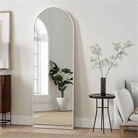 Arched White Full Length Mirror,
