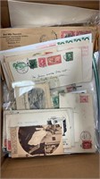 US Stamps Bankers Box of mostly late 20th century