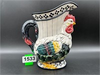 Matching Vintage Ceramic Chicken Pitcher