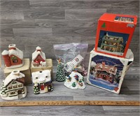 Christmas Houses & Villagers -Painted Porcelain