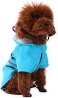 Wizland Dog Raincoat Dog Rain Jacket with Hood