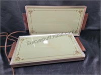 2 Vintage Warming Trays They Work