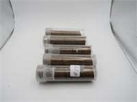 5 Rolls Lincoln Pennies (250 Coins)