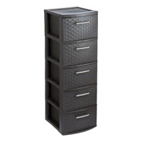 39 in. H X 14.6 in. D X 12.6 in. W 5-Drawer