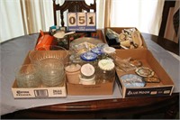 Lot of Glassware, Jars,  and Kitchen Items