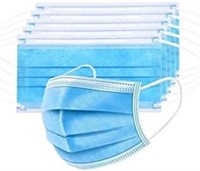 3-Ply Disposable Earloop Face Mask, 50/Box,