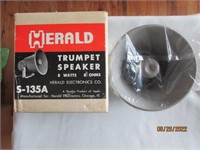 Vintage Herald Trumpet Speaker 8 Watts 8 Ohms