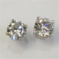 $4740 14K  Diamond(0.8Ct,,Si1-Si2,H-I) Earrings