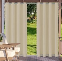 (New) Waterproof Outdoor Curtains with Top and