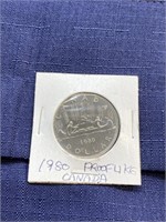 1980 Canada proof like coin