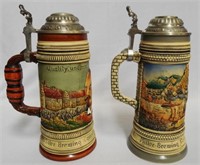 Lot of 2 Beer Steins