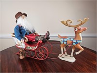 Jim Shore Santa Sleigh w/ Reindeer NOTE: