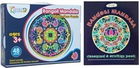 Rangoli Mandala Bundle: Puzzle & Coloring + Stick6