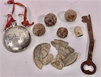 Civil War relics - bullet - 1" iron balls, GAR