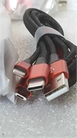 2 pack of 3 charging cables
