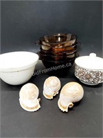 CARVED SHELLS + DISHES