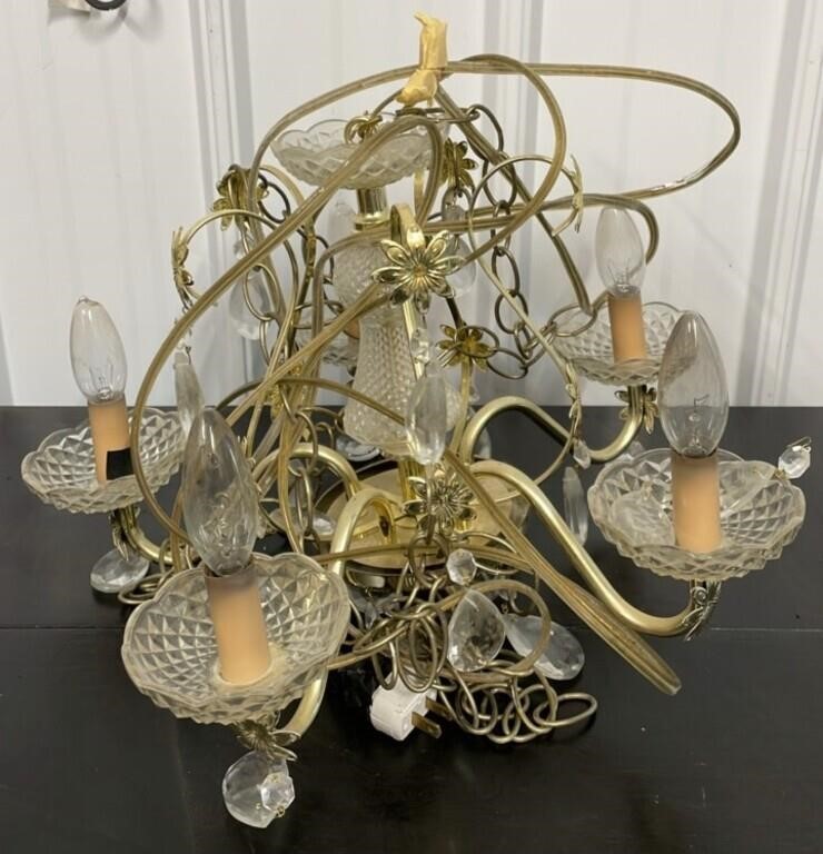 Vintage Electric Chandelier *LYR. NO SHIPPING