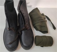 Unused 1955 Canadian Military Boots