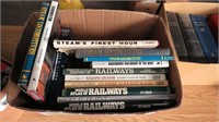 box of railroad books