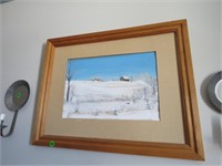 OUTDOOR PICTURE FRAMED -SIGNED