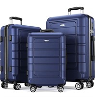 Showkoo Blue 3 piece Luggage set