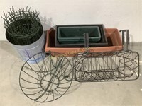 Plastic, Metal Wire Planters & Fencing