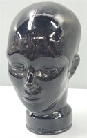 Black Glass Head Store Display Style