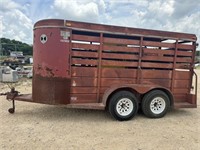 1994 S&H Stockman trailer