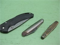 Three Folding Pocket Knives - One Buck