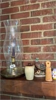 Hurricane candle lamp and mini jug etc