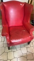Red arm chair