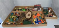 ASSORTED TOYS - ARMY MEN, NERF GUN, CARS & MORE