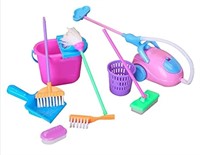 New Doll Housework Cleaning Supplies Tools Set