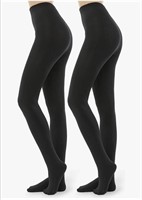 New (Size S/M) G&Y 2 Pairs Fleece Lined Tights
