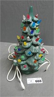 12" Ceramic Lighted Christmas Tree