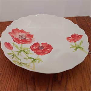 222 5th Anemone Red Serving Bowl