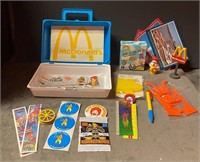 ‘87 Blue Happy Meal Lunchbox  w/ Goodies